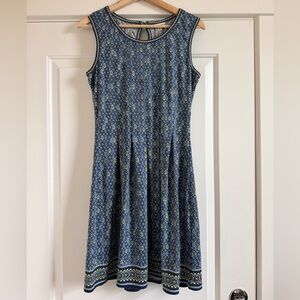 Max Studio Blue and Green Patterned Dress